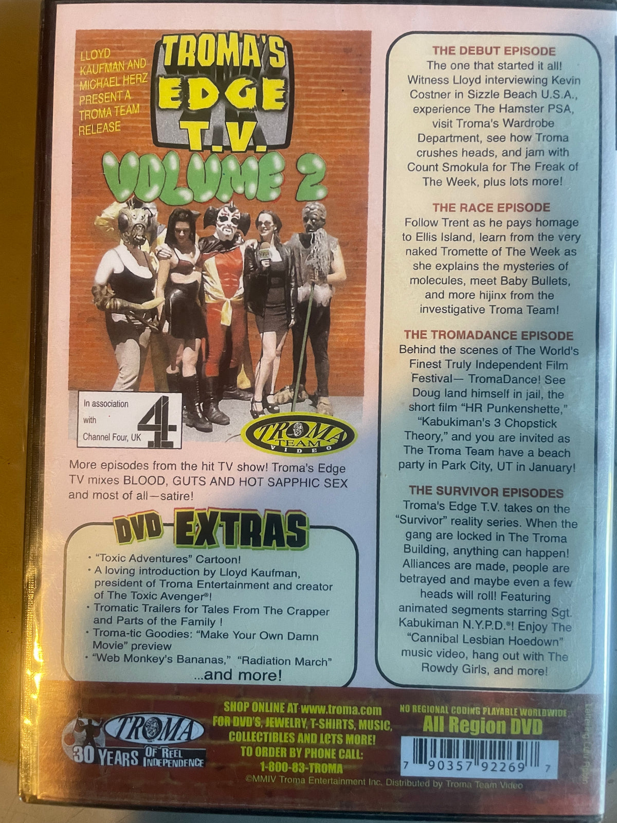 Troma’s Edge TV Volume 2 DVD