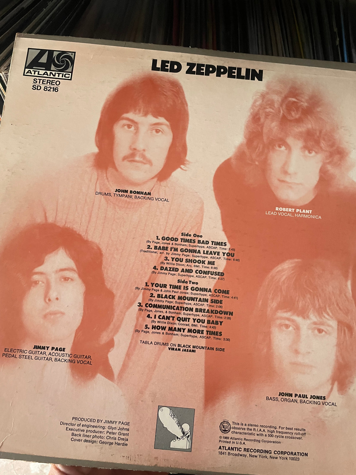 Led Zeppelin First Album Vinyl LP